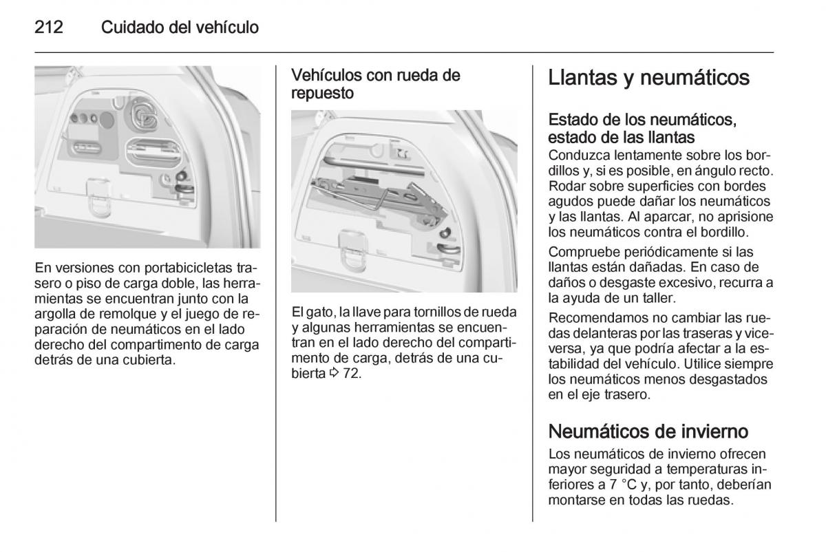 Opel Corsa E manual del propietario / page 214