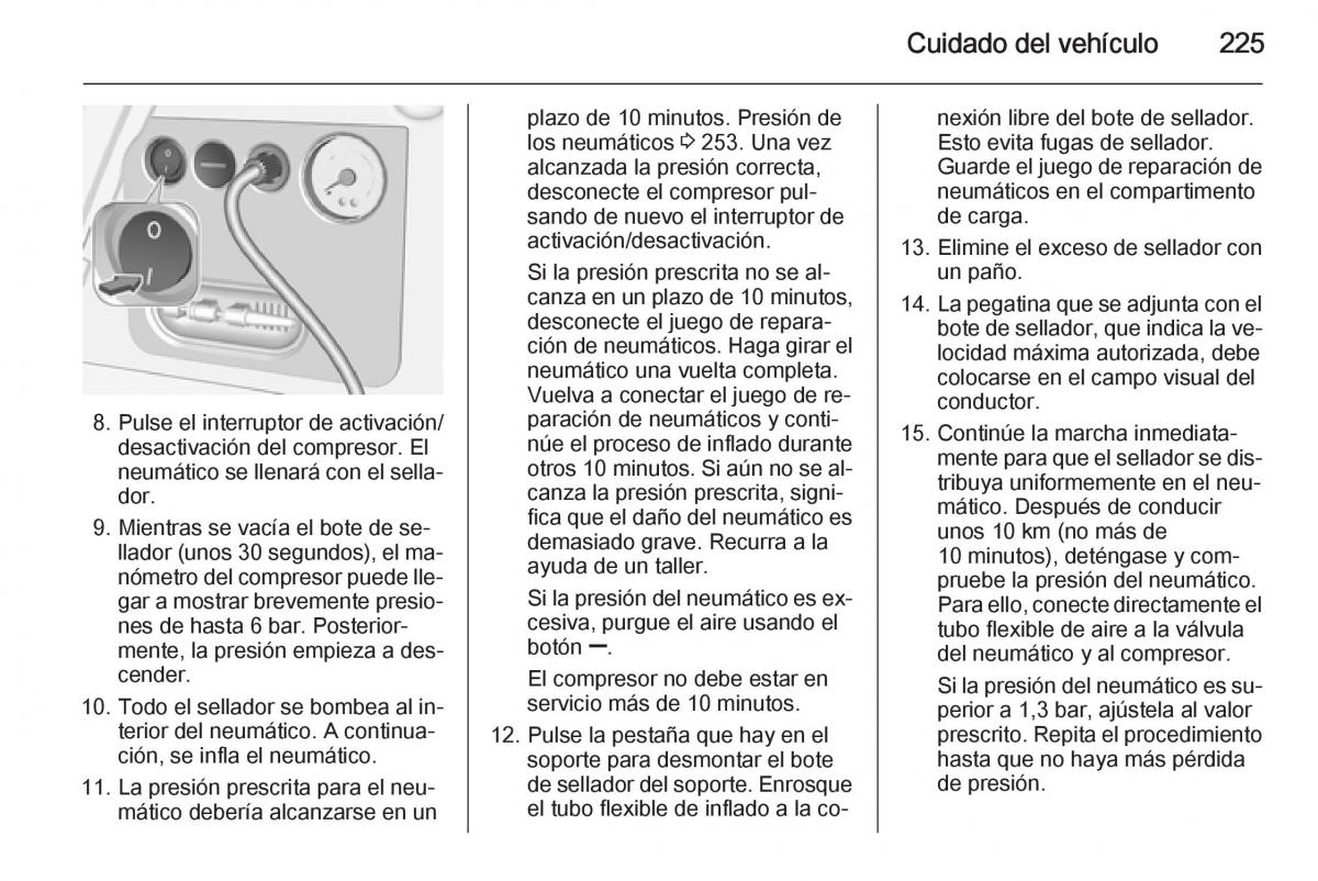 Opel Corsa E manual del propietario / page 227