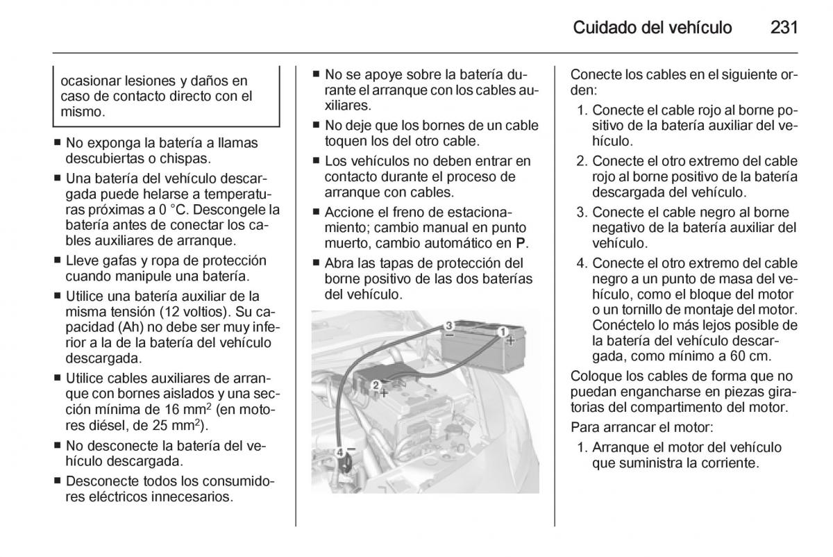 Opel Corsa E manual del propietario / page 233