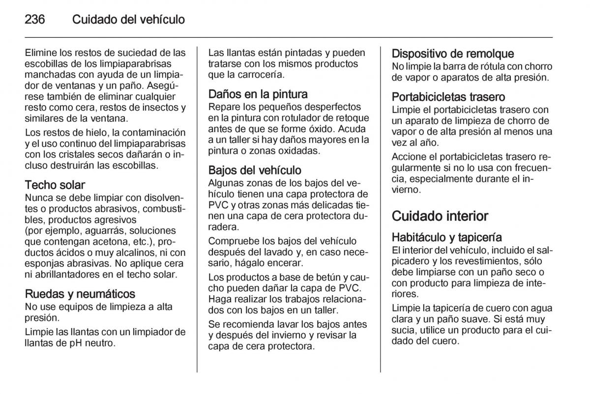 Opel Corsa E manual del propietario / page 238