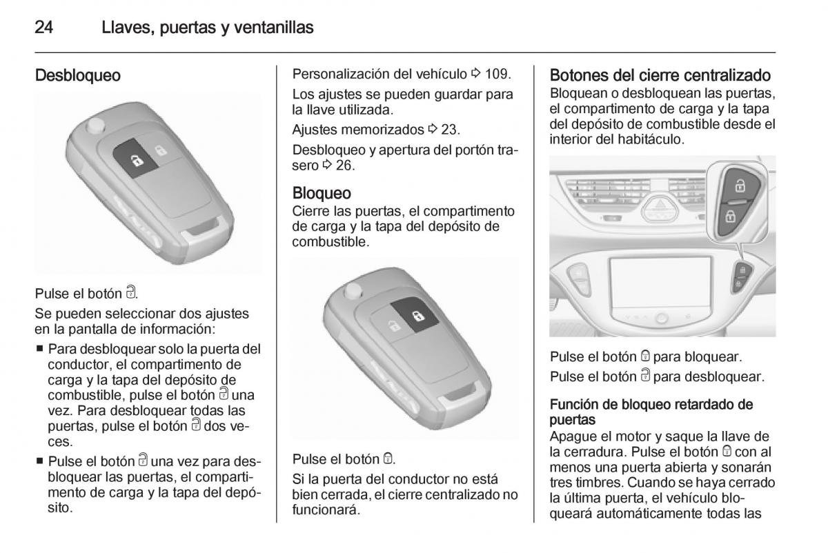 Opel Corsa E manual del propietario / page 26