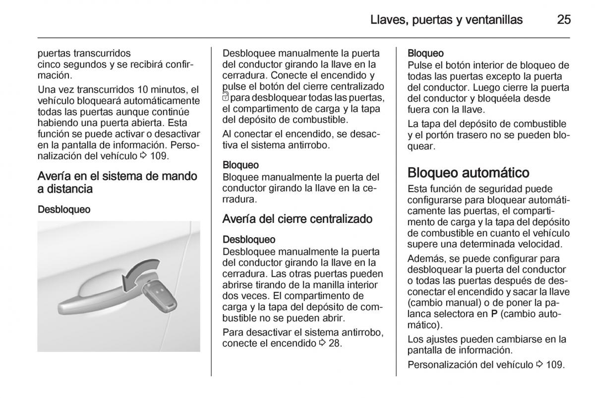 Opel Corsa E manual del propietario / page 27