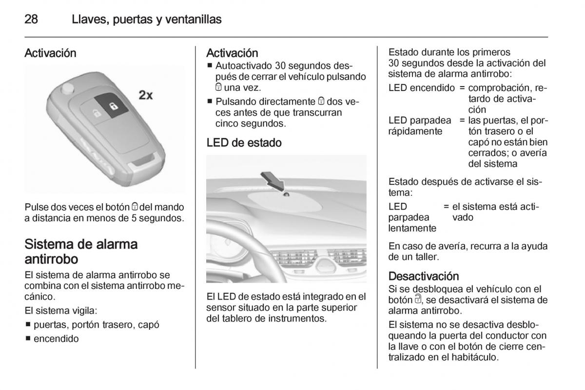 Opel Corsa E manual del propietario / page 30