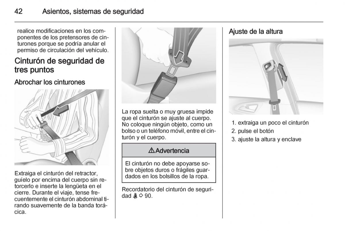 Opel Corsa E manual del propietario / page 44