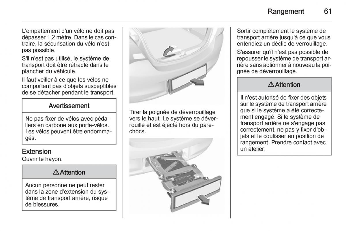 Opel Corsa E manuel du proprietaire / page 63