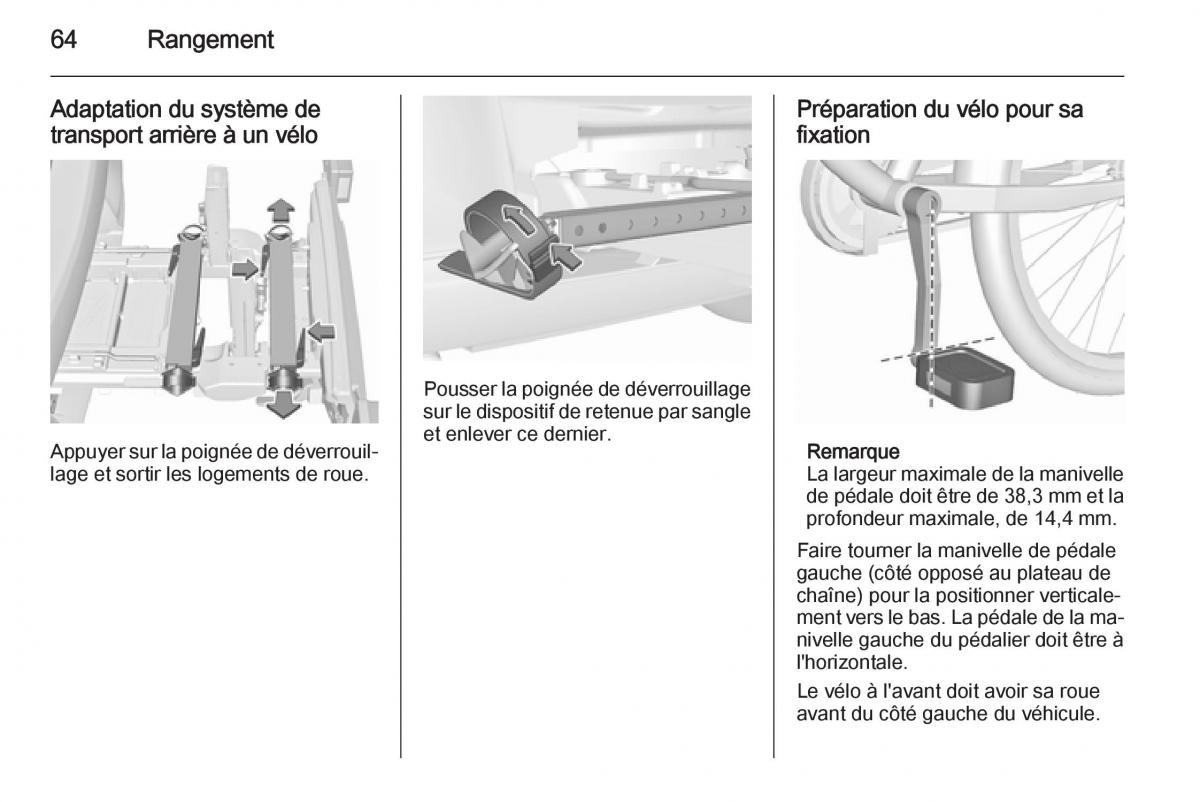 Opel Corsa E manuel du proprietaire / page 66