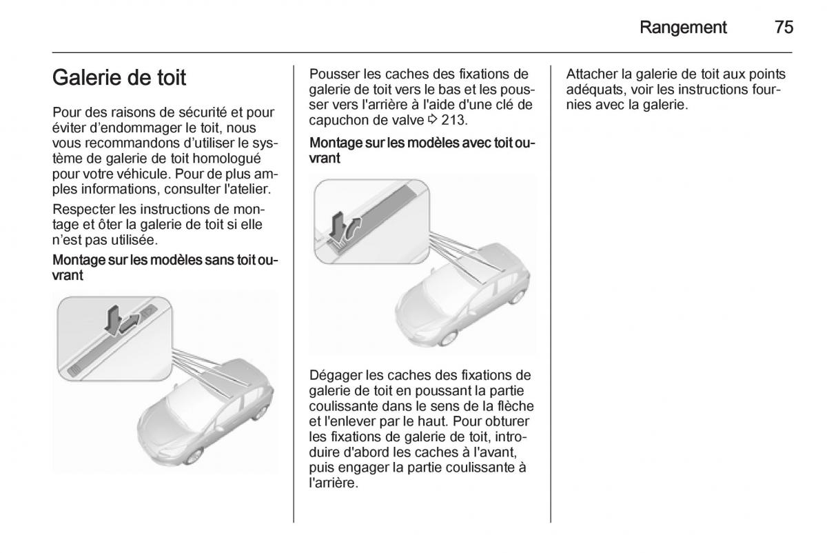 Opel Corsa E manuel du proprietaire / page 77