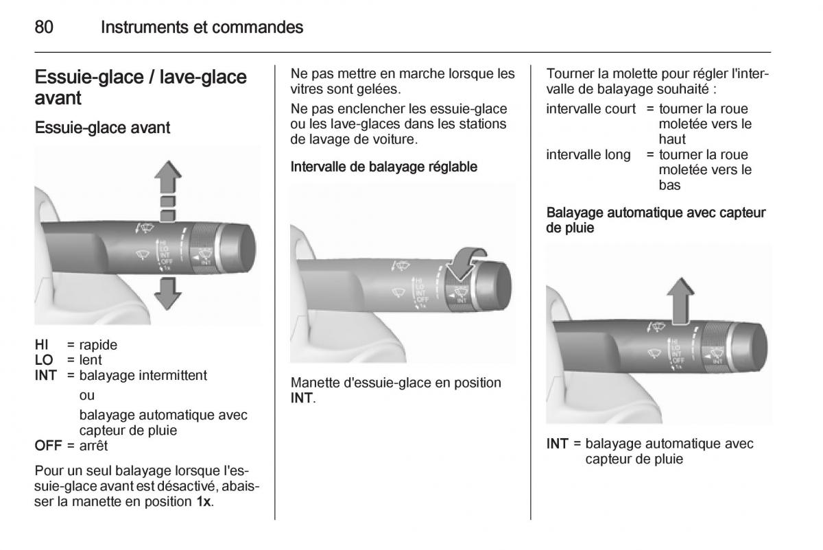 Opel Corsa E manuel du proprietaire / page 82