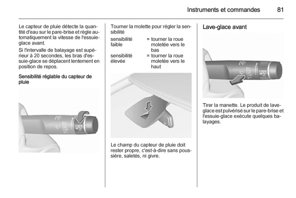 Opel Corsa E manuel du proprietaire / page 83