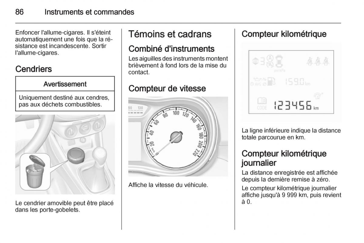 Opel Corsa E manuel du proprietaire / page 88