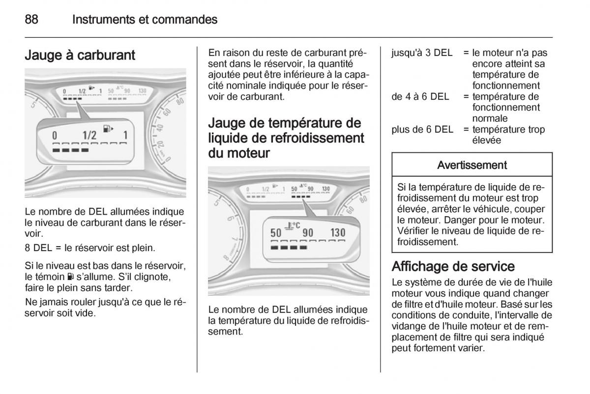 Opel Corsa E manuel du proprietaire / page 90