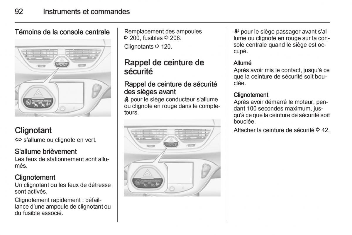 Opel Corsa E manuel du proprietaire / page 94