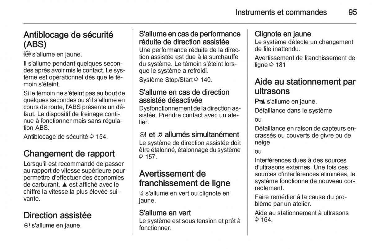 Opel Corsa E manuel du proprietaire / page 97