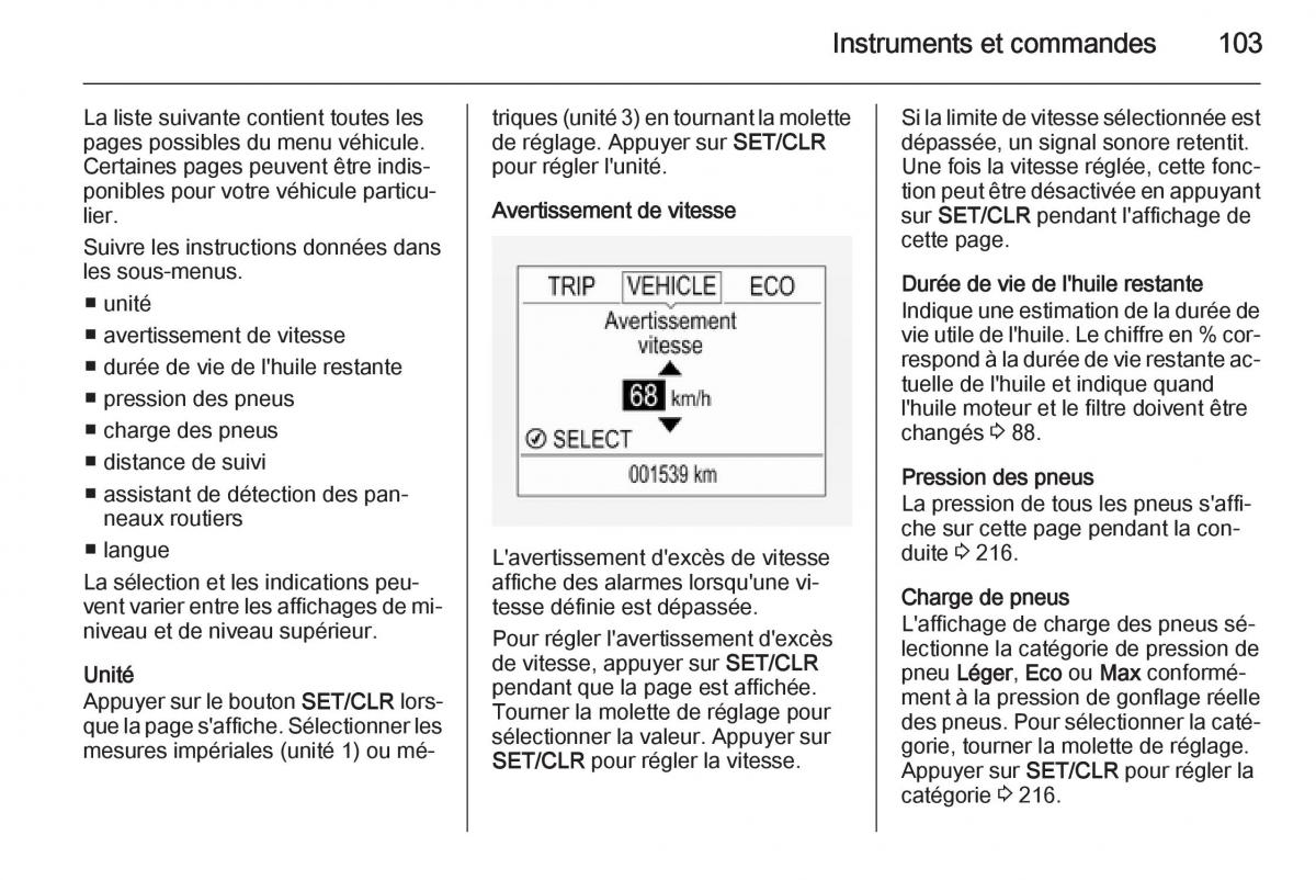 Opel Corsa E manuel du proprietaire / page 105