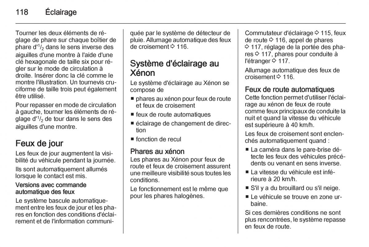 Opel Corsa E manuel du proprietaire / page 120