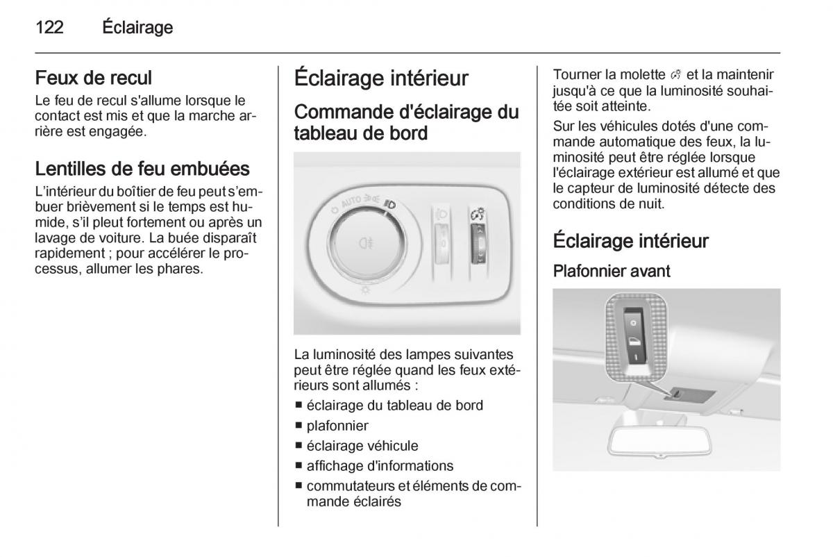 Opel Corsa E manuel du proprietaire / page 124