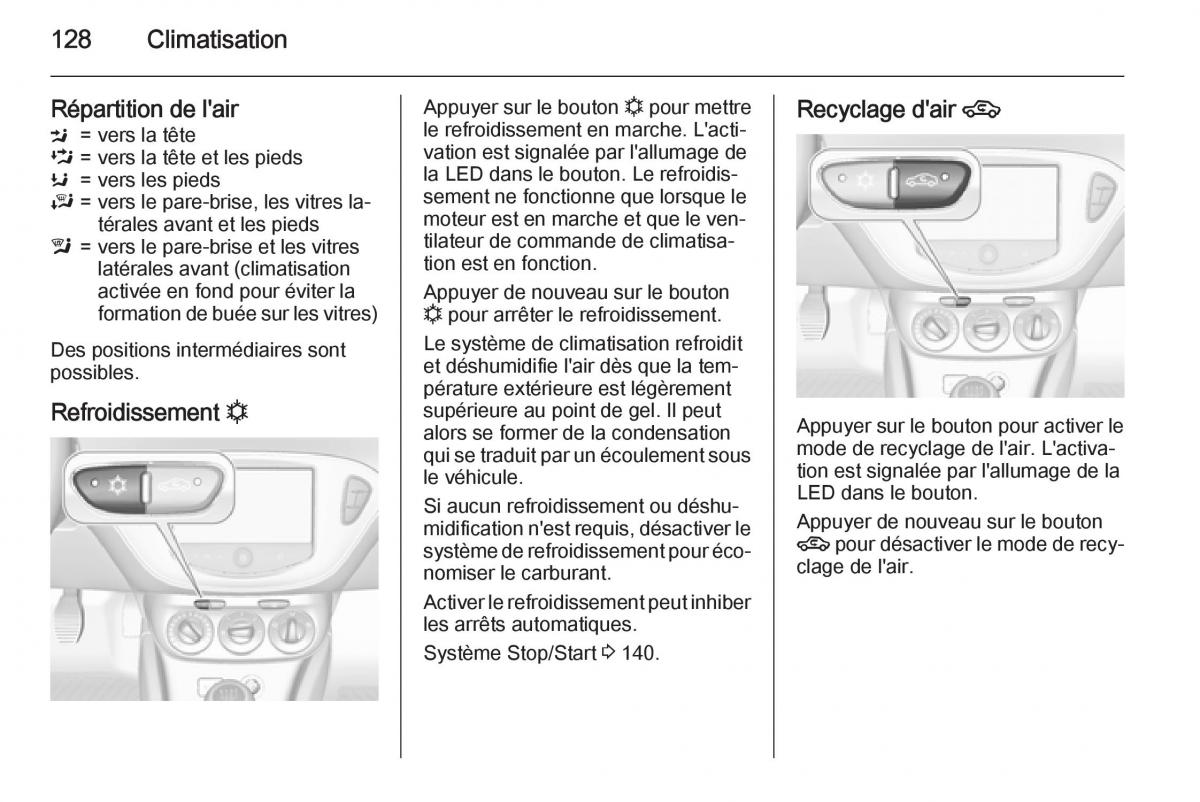 Opel Corsa E manuel du proprietaire / page 130