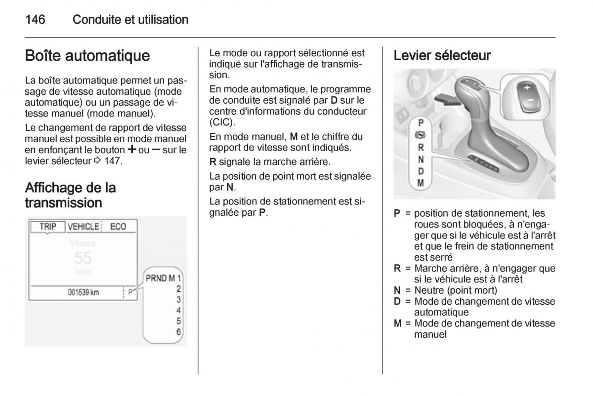 Opel Corsa E manuel du proprietaire / page 148