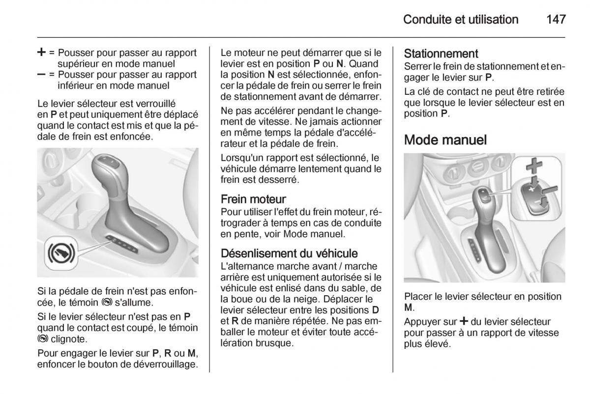 Opel Corsa E manuel du proprietaire / page 149