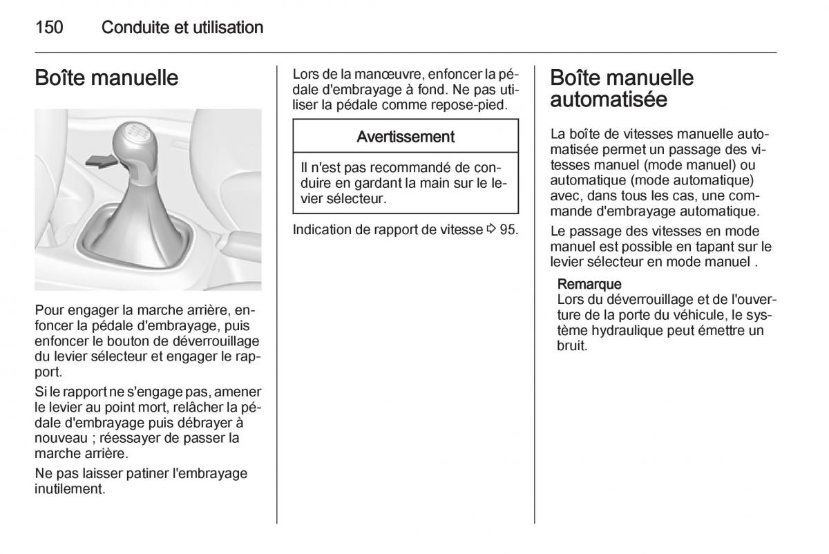 Opel Corsa E manuel du proprietaire / page 152