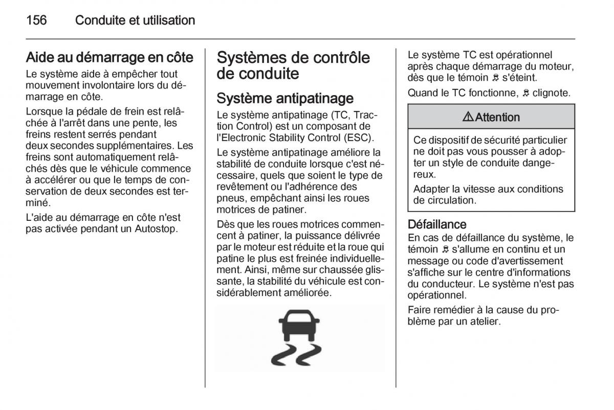 Opel Corsa E manuel du proprietaire / page 158