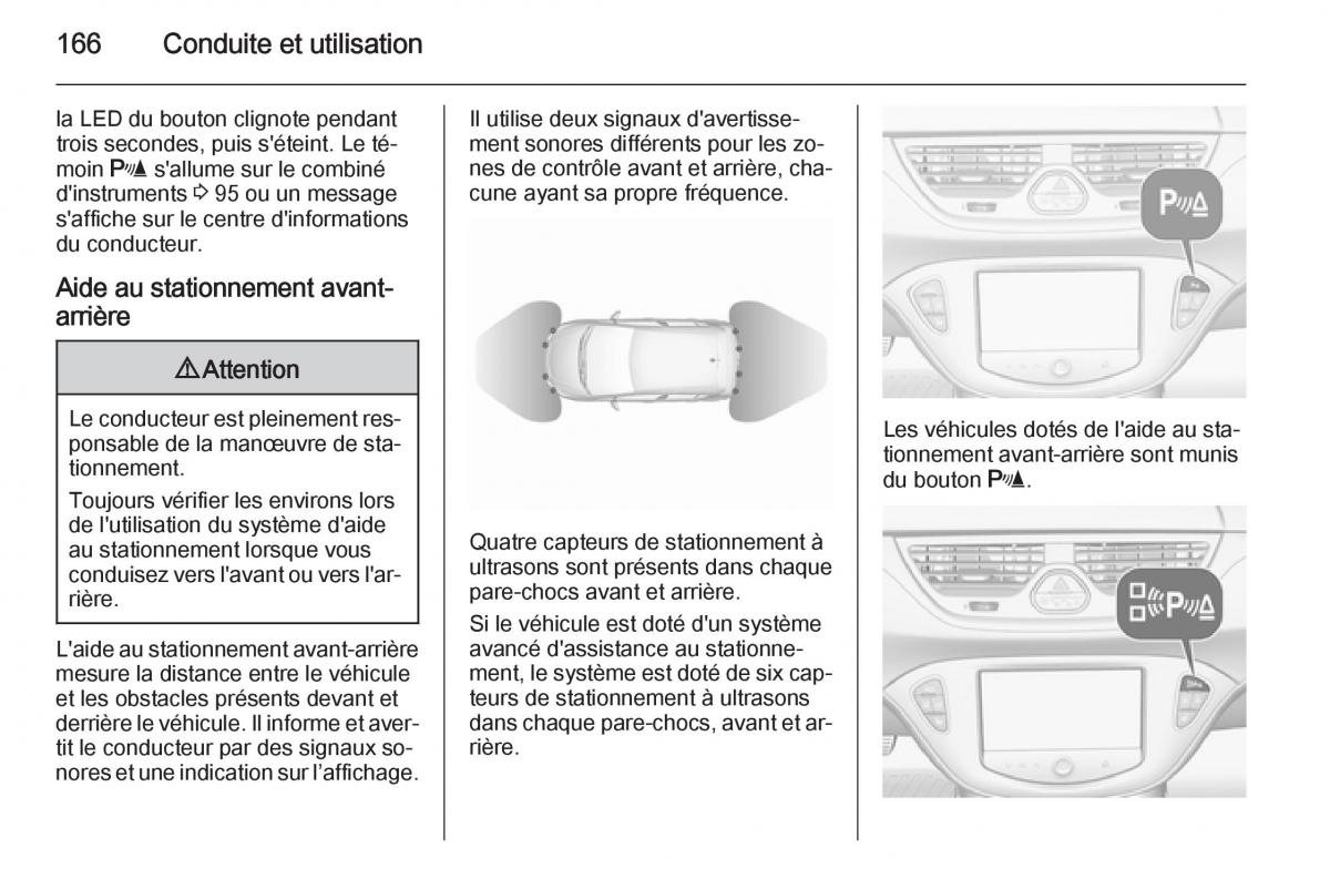 Opel Corsa E manuel du proprietaire / page 168