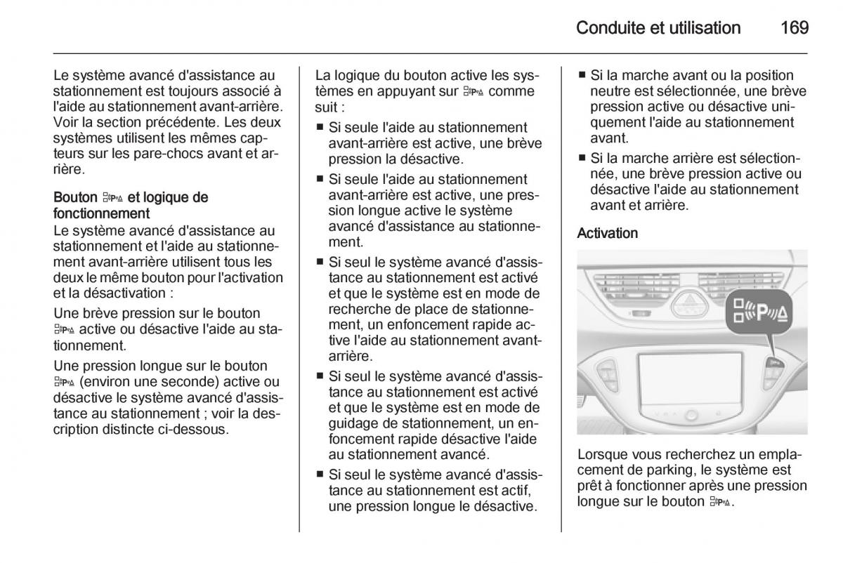 Opel Corsa E manuel du proprietaire / page 171