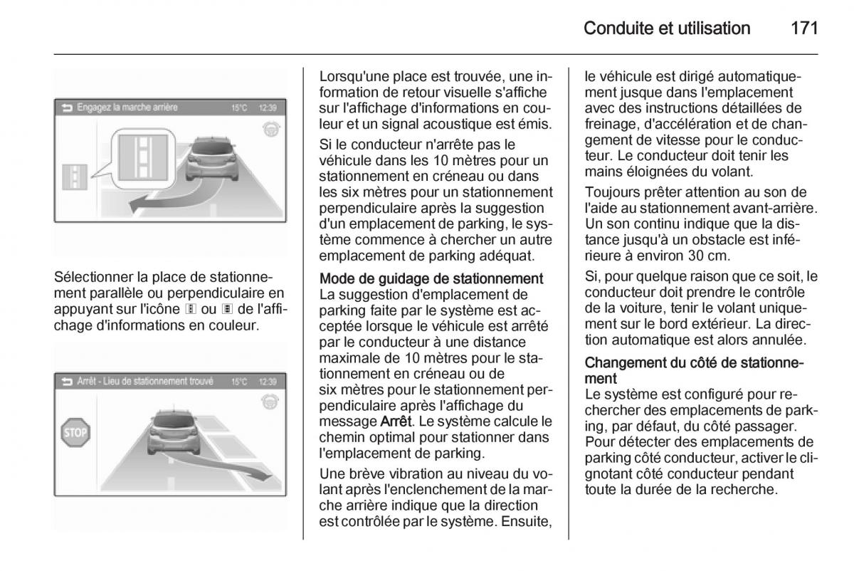 Opel Corsa E manuel du proprietaire / page 173