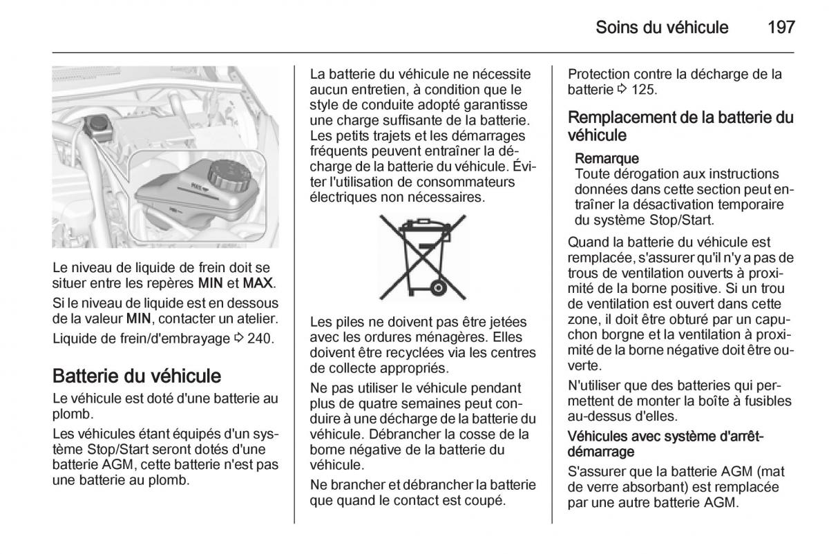 Opel Corsa E manuel du proprietaire / page 199