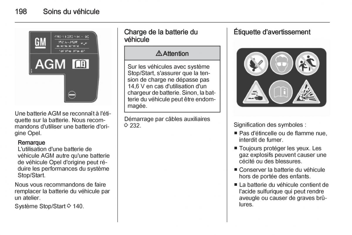 Opel Corsa E manuel du proprietaire / page 200