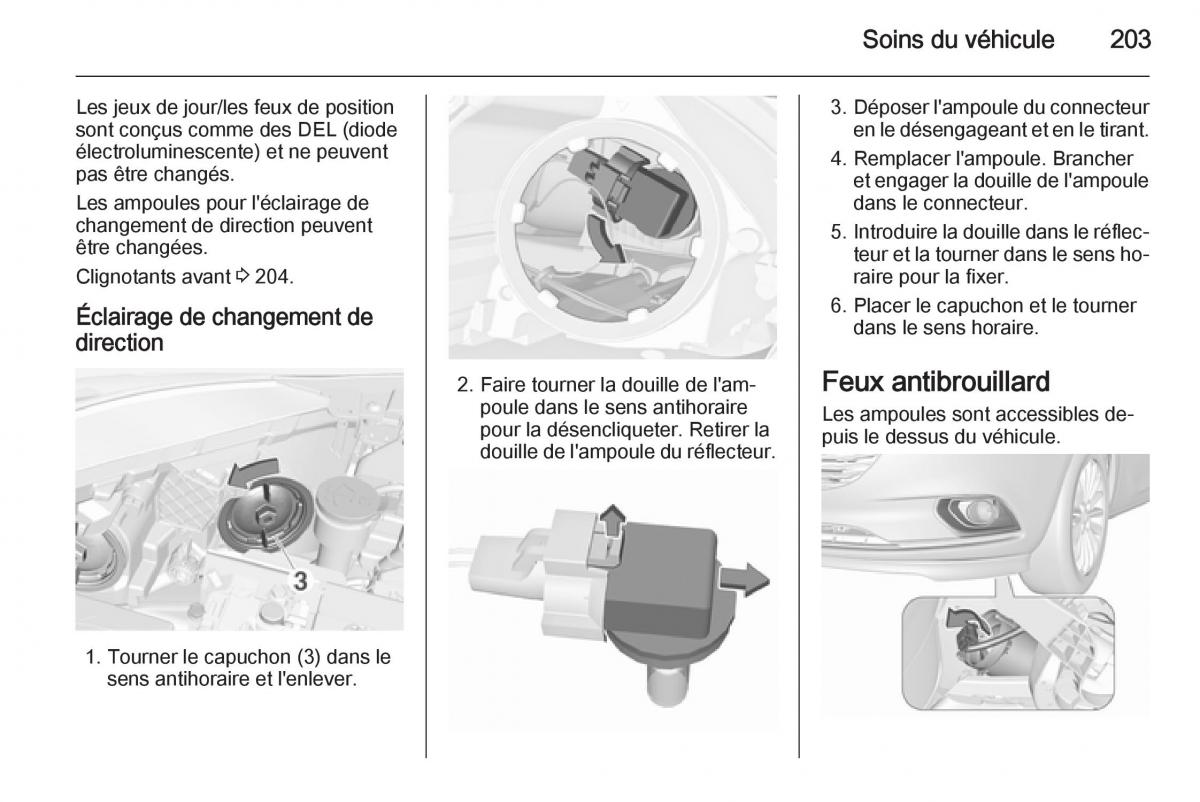 Opel Corsa E manuel du proprietaire / page 205