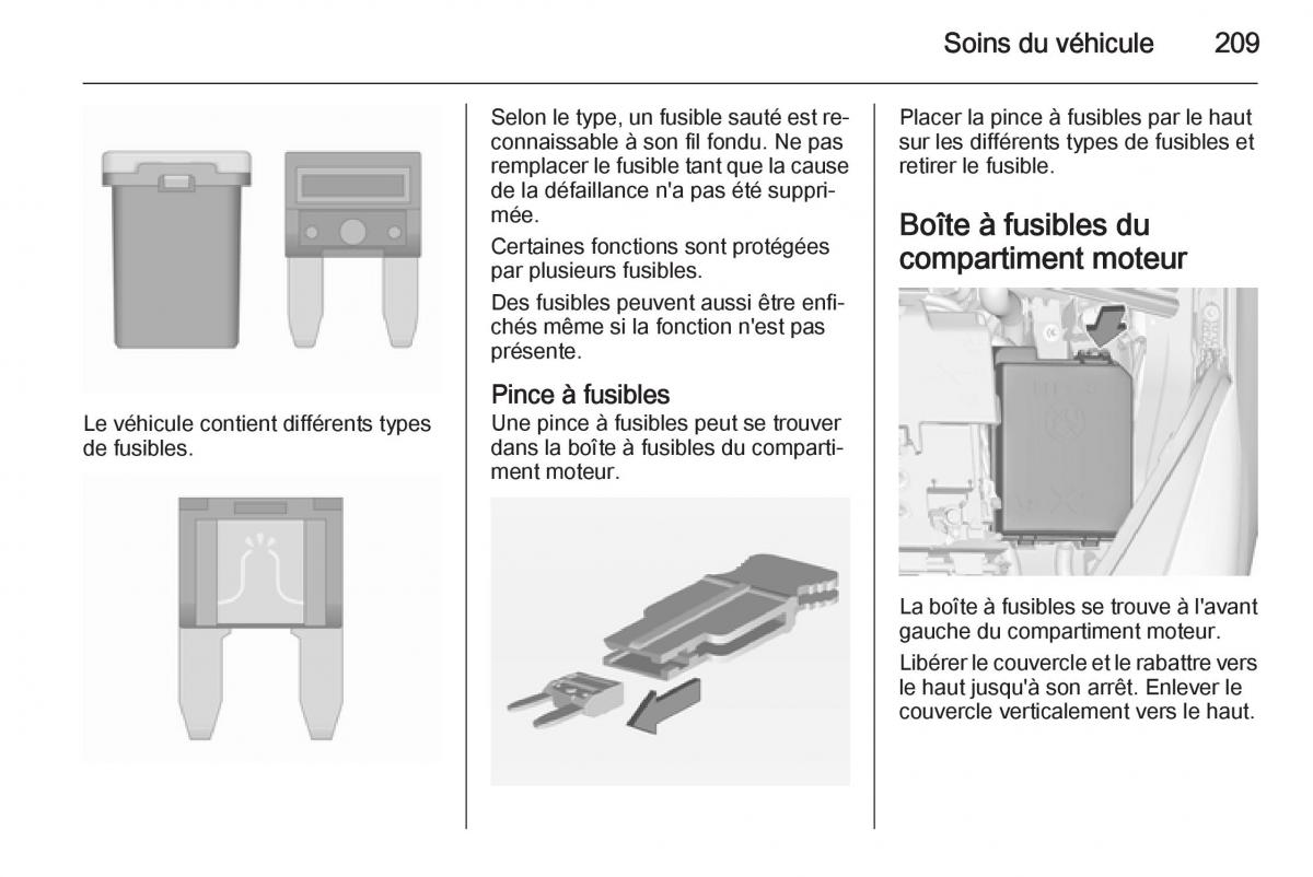 Opel Corsa E manuel du proprietaire / page 211