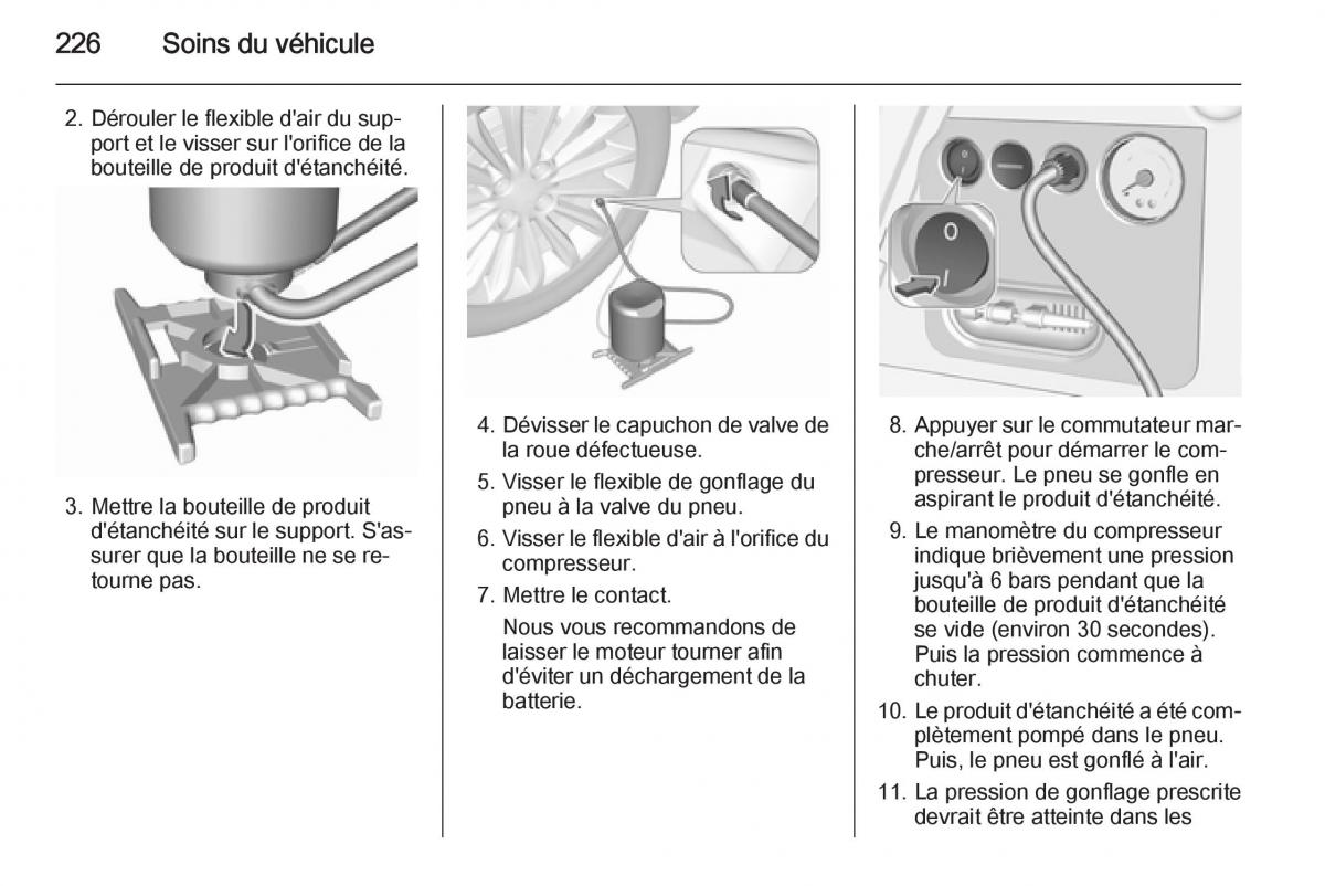 Opel Corsa E manuel du proprietaire / page 228