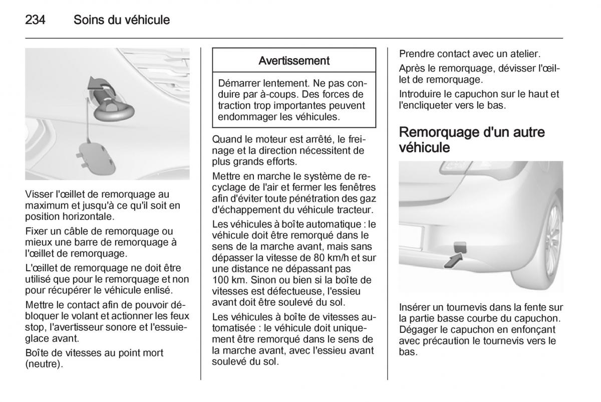 Opel Corsa E manuel du proprietaire / page 236