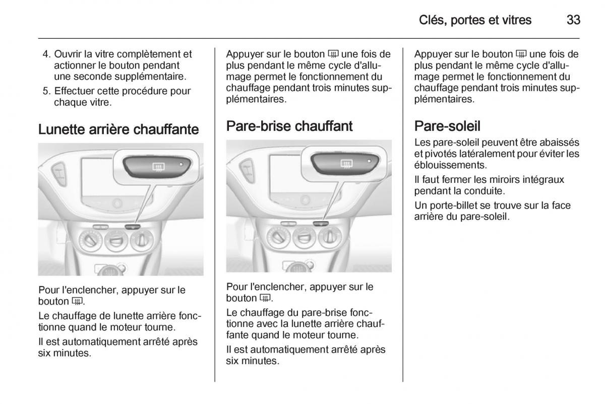 Opel Corsa E manuel du proprietaire / page 35