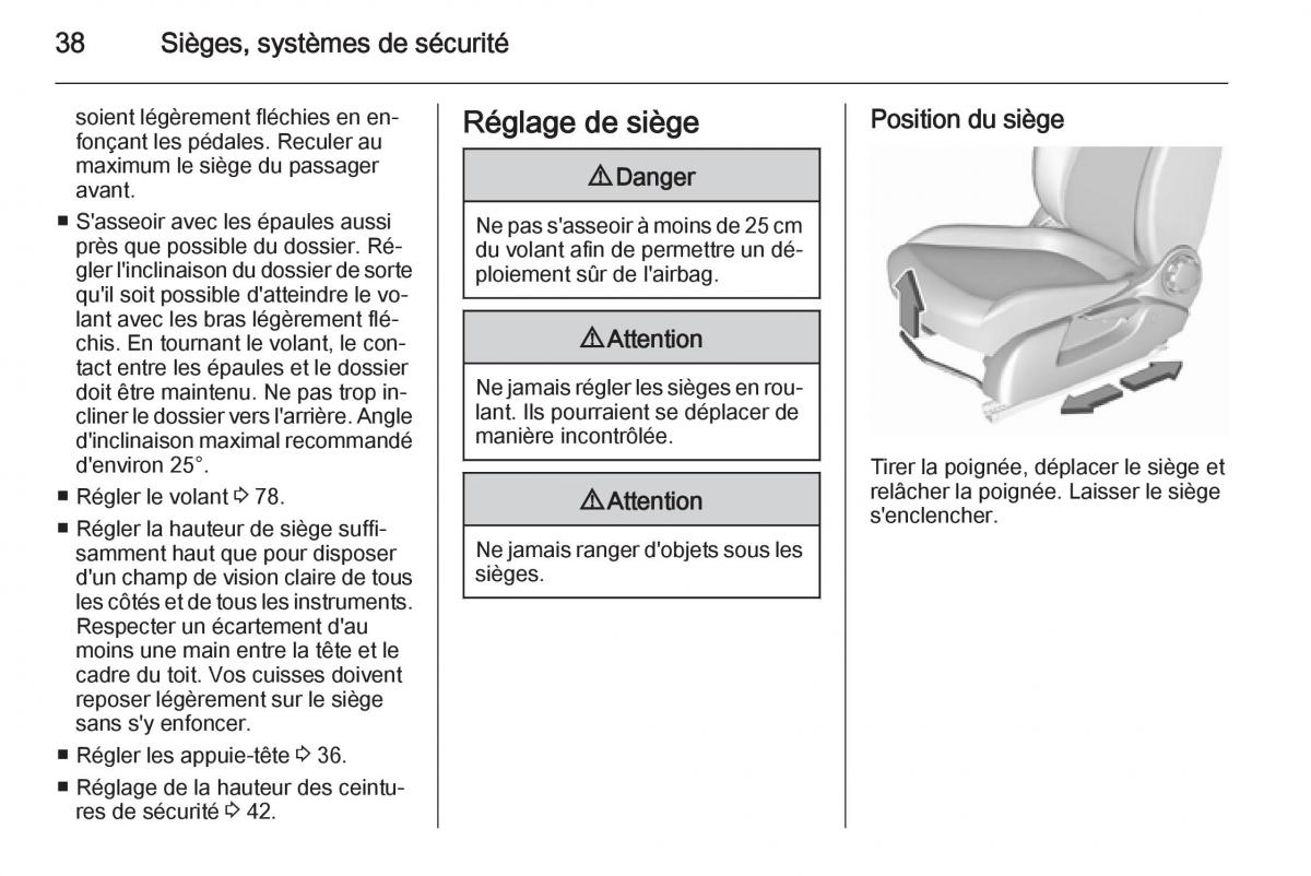 Opel Corsa E manuel du proprietaire / page 40