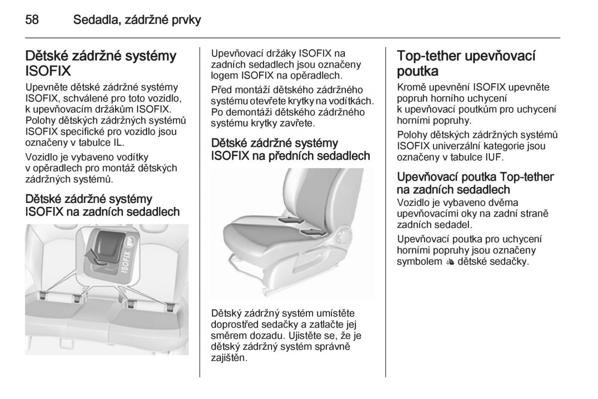 Opel Corsa E navod k obsludze / page 60