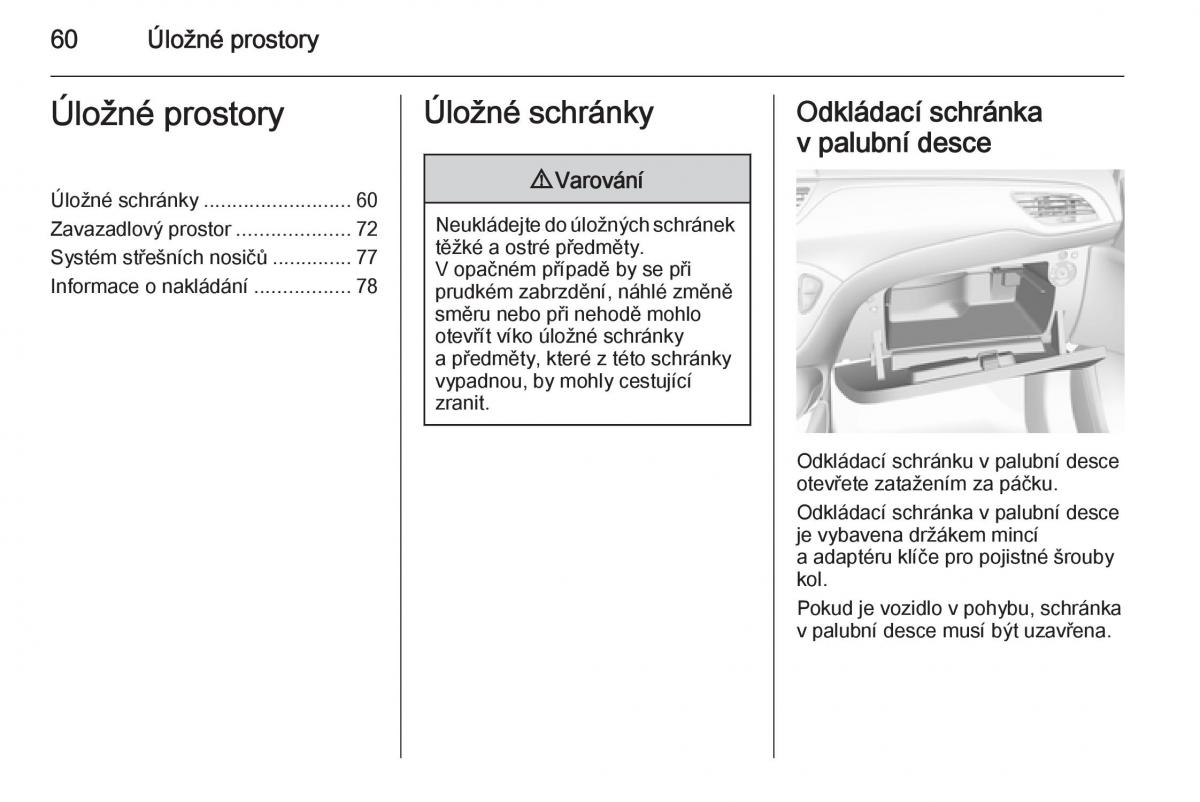 Opel Corsa E navod k obsludze / page 62