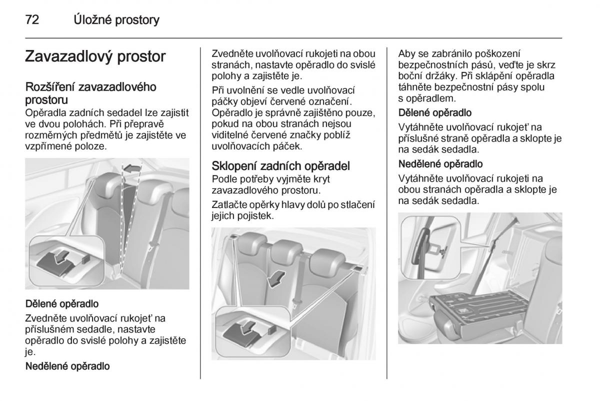 Opel Corsa E navod k obsludze / page 74