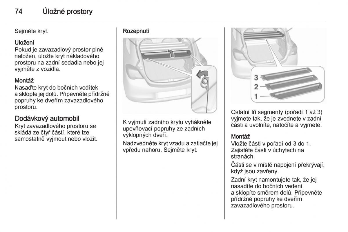 Opel Corsa E navod k obsludze / page 76