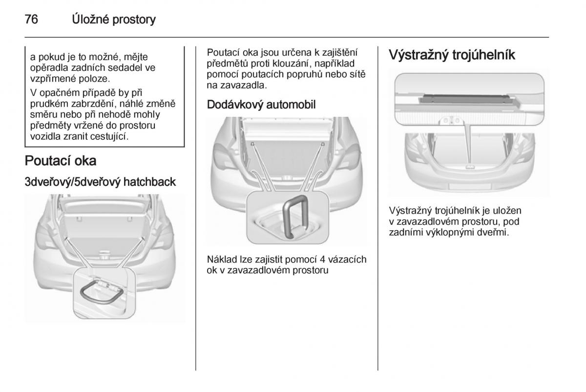 Opel Corsa E navod k obsludze / page 78