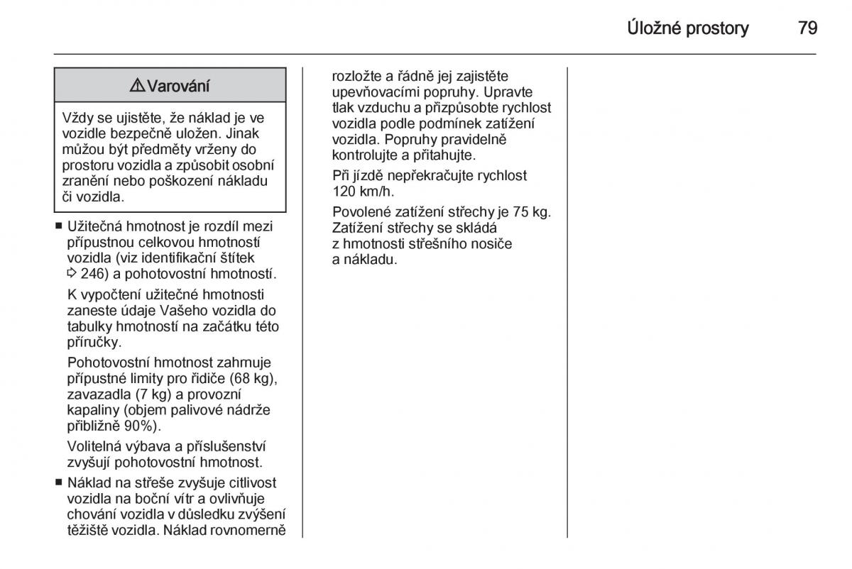 Opel Corsa E navod k obsludze / page 81