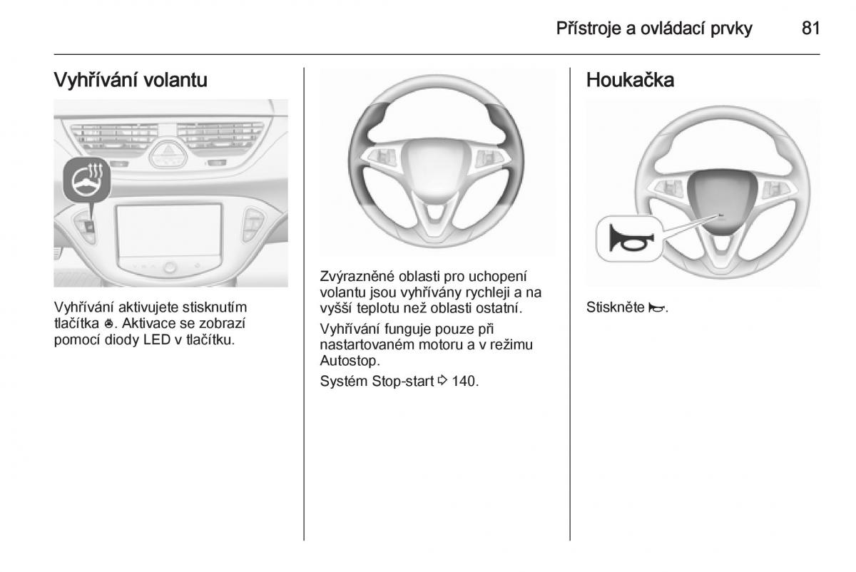 Opel Corsa E navod k obsludze / page 83