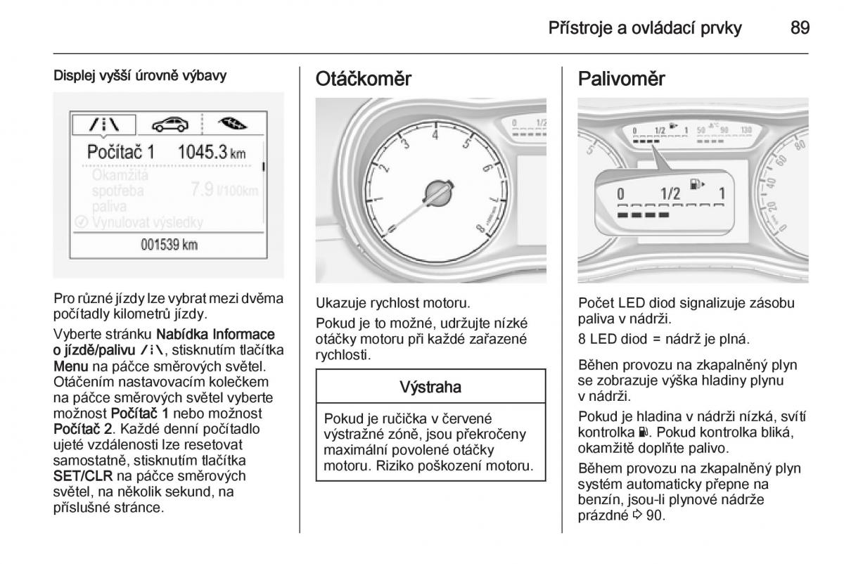 Opel Corsa E navod k obsludze / page 91