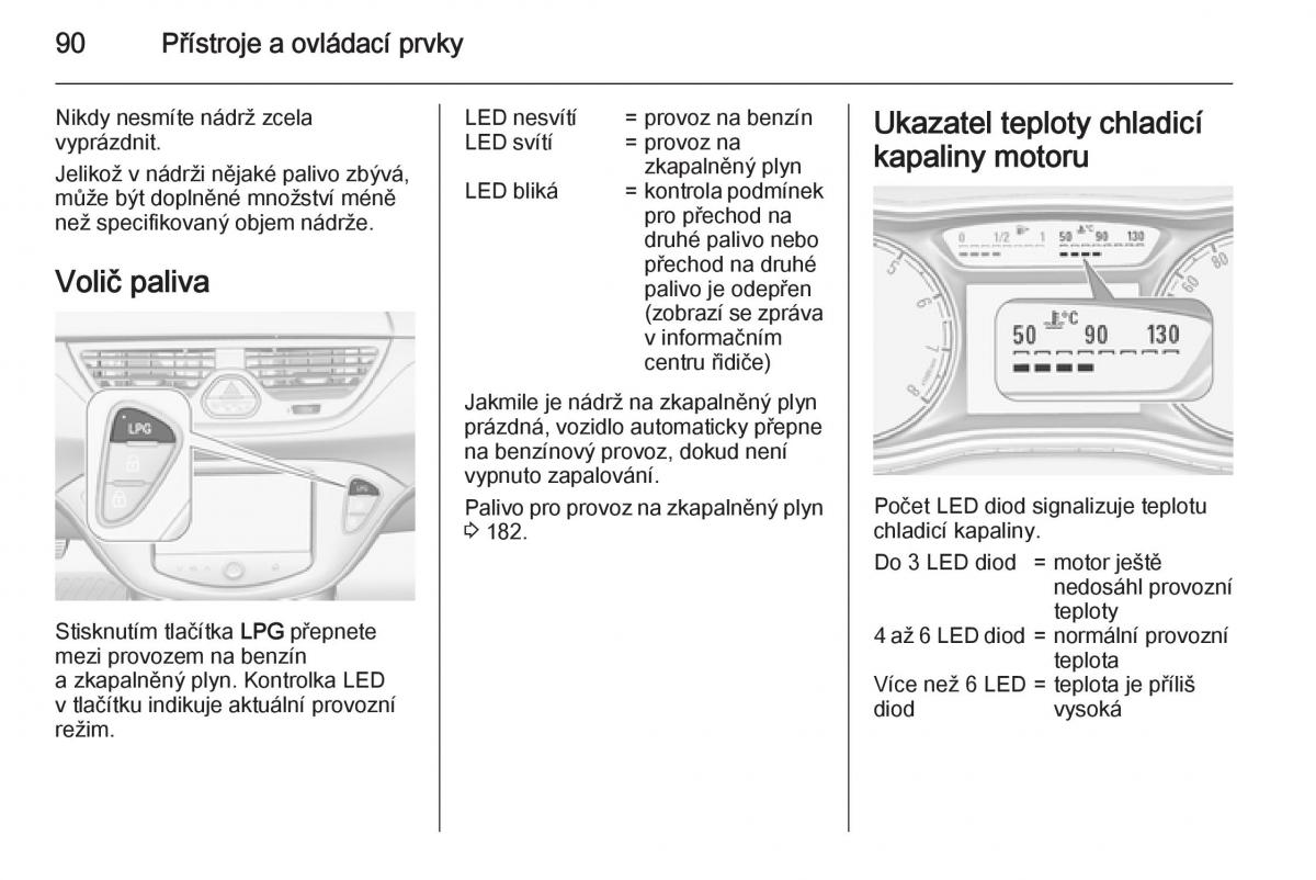 Opel Corsa E navod k obsludze / page 92