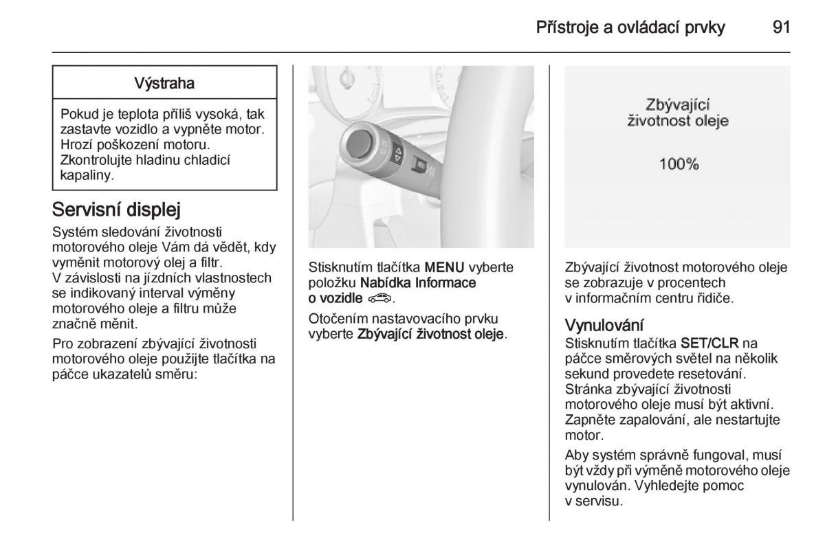 Opel Corsa E navod k obsludze / page 93