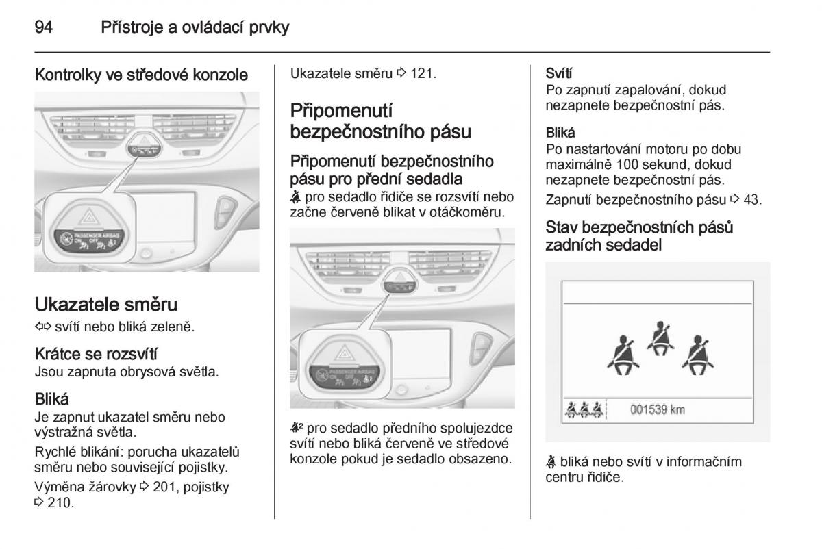 Opel Corsa E navod k obsludze / page 96