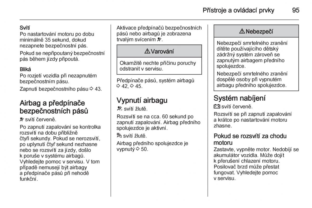 Opel Corsa E navod k obsludze / page 97