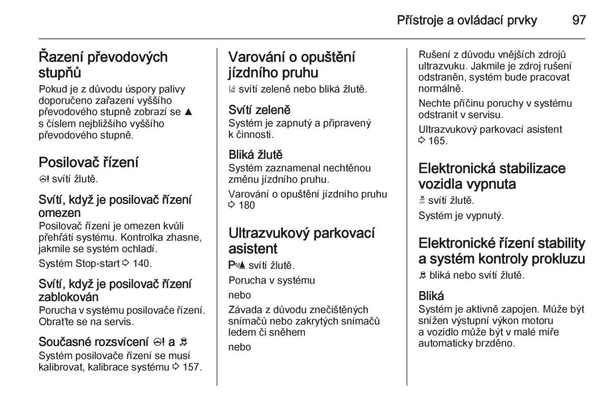 Opel Corsa E navod k obsludze / page 99