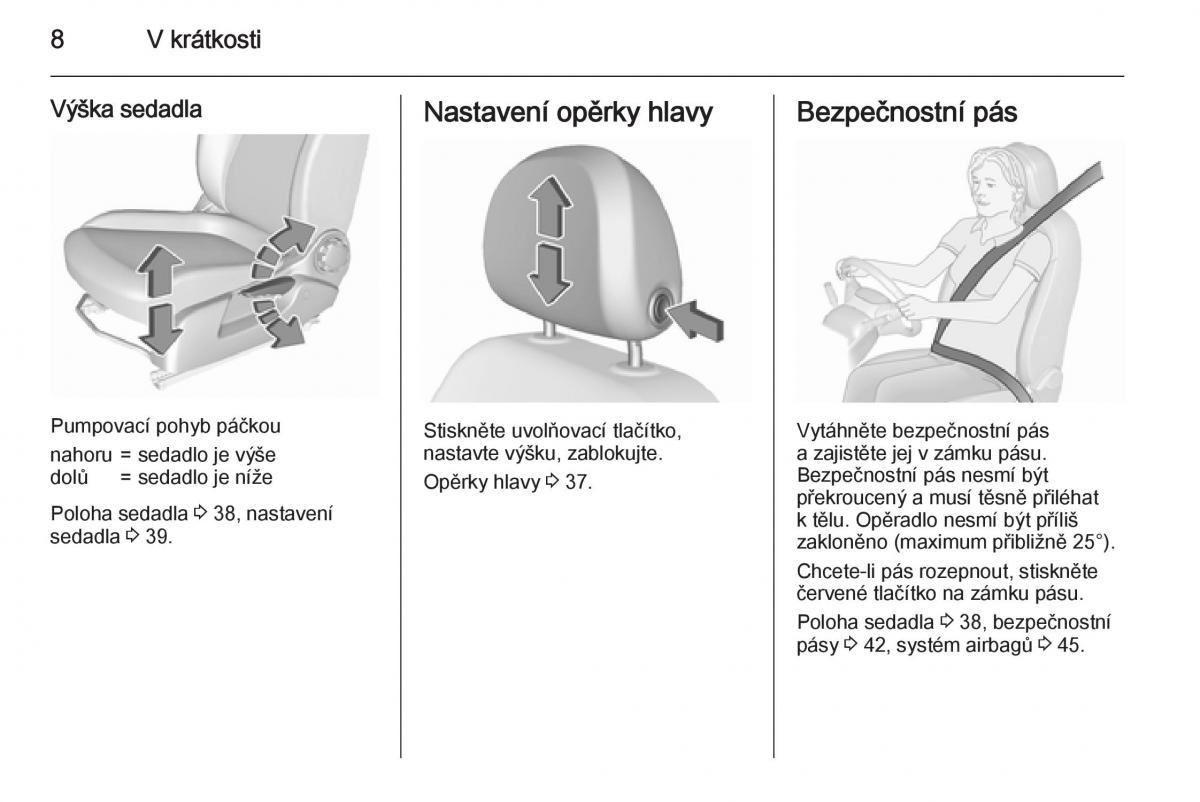 Opel Corsa E navod k obsludze / page 10